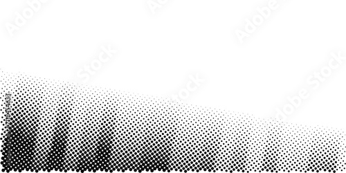 Obraz na płótnie Grunge black halftone dot dispersion background, dispersion halftone dot pattern