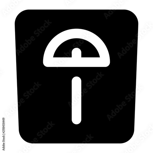 weight scale icon for illustration