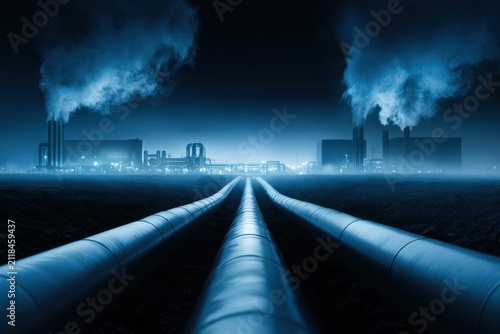 Geothermal energy infrastructure facility with steam pipelines