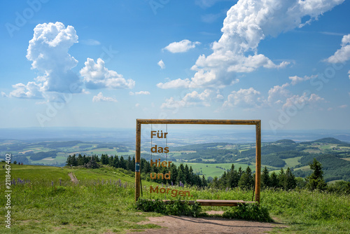 Ausblick von der Wasserkuppe in der Rhön