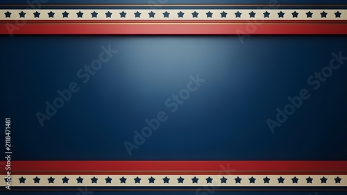 Abstract american flag themed background with stars and stripes for independence day celebration and patriotic graphic design