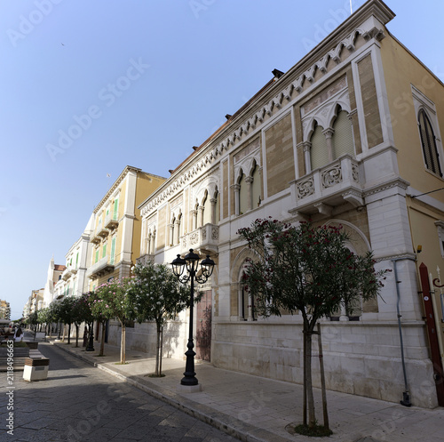 Obraz na plátně Palazzo della marra architecture on barletta street