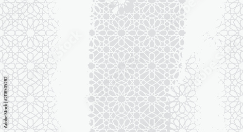 Intricate islamic geometric star pattern background