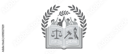Open Book Symbolizing Justice, Education, and Freedom