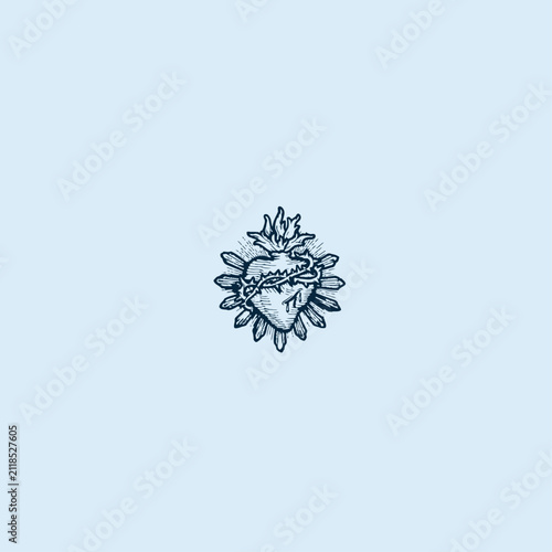 THESE HIGH QUALITY SACRED HEART JESUS VECTOR FOR USING VARIOUS TYPES OF DESIGN WORKS LIKE T-SHIRT, LOGO, TATTOO AND HOME WALL DESIGN