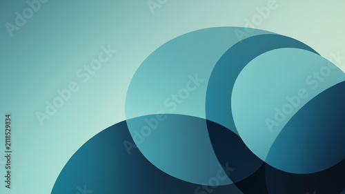 Presentation slide template. Abstract geometric circles background.