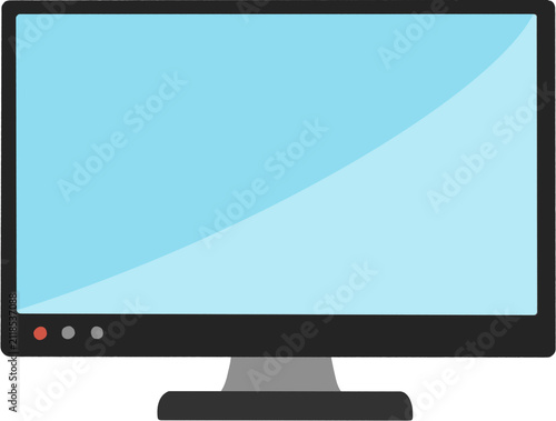 Canvastavla computer monitor with blank screen