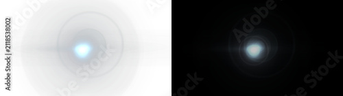 Quadro su tela Glowing light flare effect