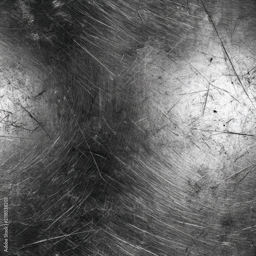 Scratched stainless steel texture with heavy scuffs