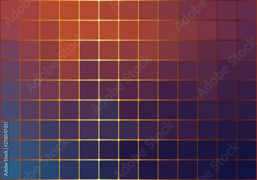 Elegance Square Gradient With Golden Line Abstract Background