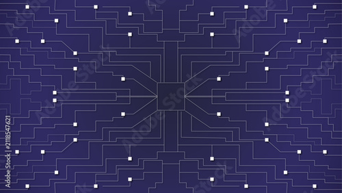 Abstract Technology House Blueprint Background with Seamless Architectural Circuit Pattern Vector Illustration for Engineering Construction Plan Design Wallpaper