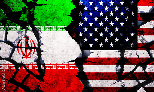 Foto iran iranian us usa united state america background broken crisis war middle eas