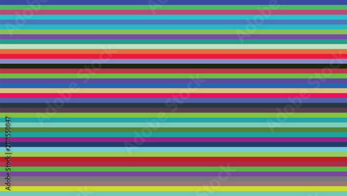 Colorful horizontal stripes pattern with vibrant shades and tones