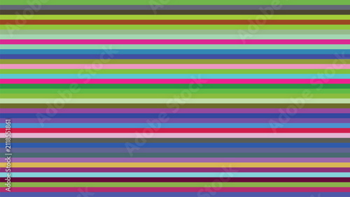 Colorful horizontal stripes pattern with vibrant shades for design background