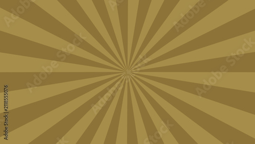 Golden radial stripes background with dynamic light effect design