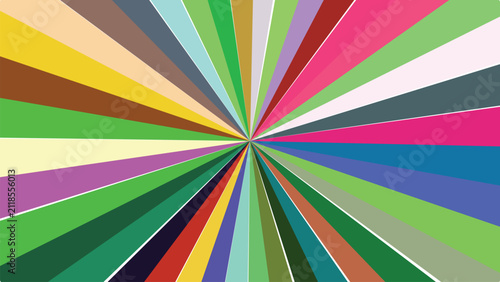 Colorful abstract background with vibrant radiating stripes design