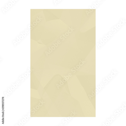 Принти на полотні Yellow Crumpled Wrinkled Receipt Paper