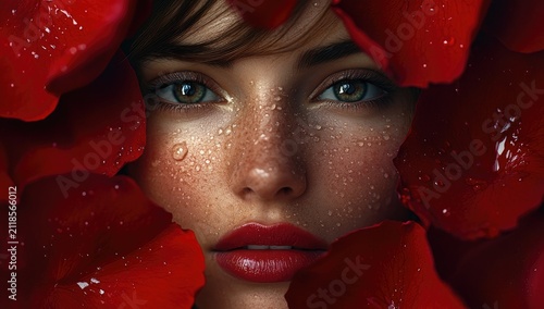A beautiful woman in the style of Cyberpunk, portrait, close-up, black background