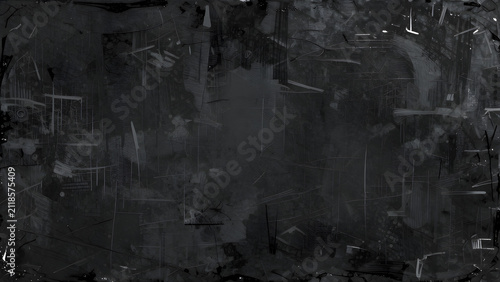 Abstract Charcoal Grunge Texture with Empty Copyspace and Metallic Sheen