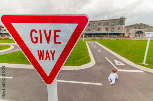 Obraz na plátne Give Way
