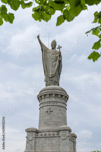 Pope Urban II statue in Chatillon sur Marne, France