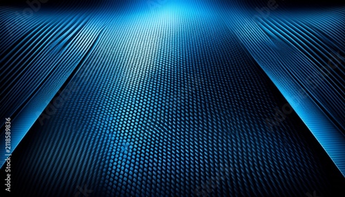 Blue Carbon Fiber Background And Texture