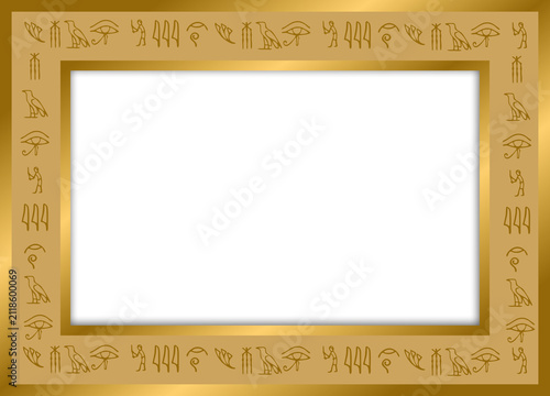 ancient Egypt frame gold halloween