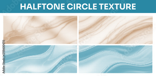 Halftone Circle Texture Vector Background with Abstract Dot Gradient Pattern, Editable Retro Print Effect Illustration for Graphic Design, Banner, Poster, Branding and Marketing.