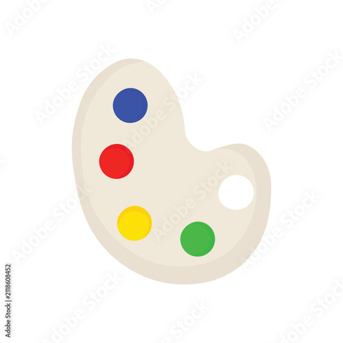 Color palette illustration isolated simple flat style on white.