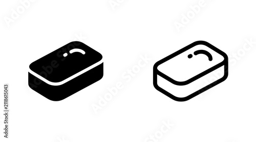 Принти на полотні Isometric soap bar icon vector illustration with isometric