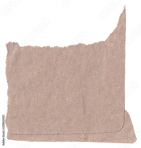 old paper isolated on white