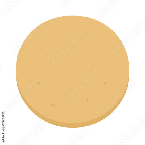 Hand-drawn bamboo picnic plate vector icon featuring a round three-compartment wooden serving dish with natural grain texture for eco-friendly dining and outdoor meals illustration