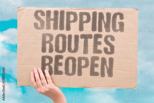 Foto "Shipping Routes Reopen" Key maritime passages are being restored
