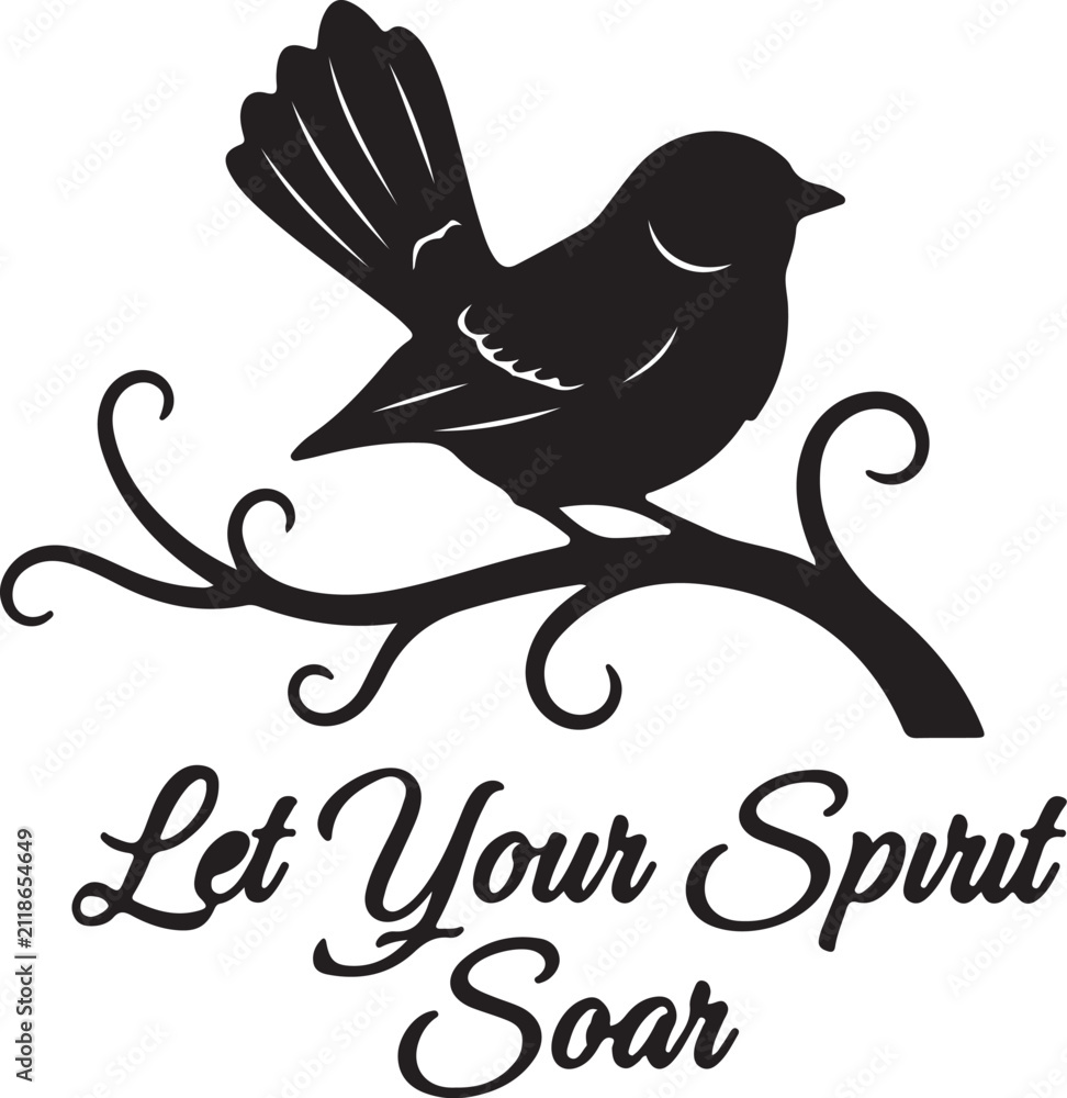 Fototapeta premium Bluebird spirit soar on white background.