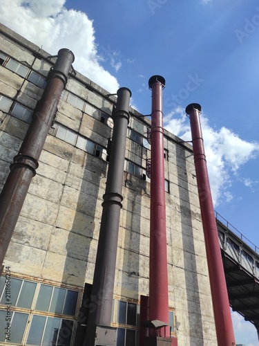 Konstfotografi chimney of a factory