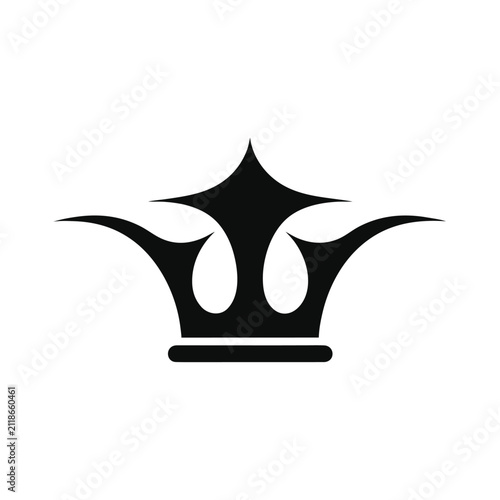 Golden Crown Icon Vector Illustration with Metallic Gold Royal Symbol Isolated on White Background for Luxury Logo Branding Award Badge and Premium Design Element