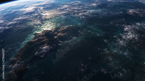 Proxima centaury planet. 3d animation