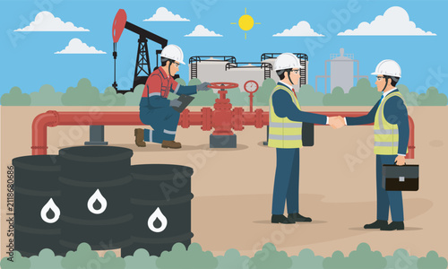 Business industry gasoline warehouse and transaction cooperation agreement background