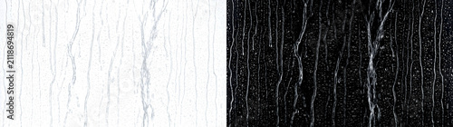 Photography Realistic water dripping rivulets glass texture with flowing droplet streaks per