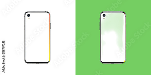 Modern smartphone back view