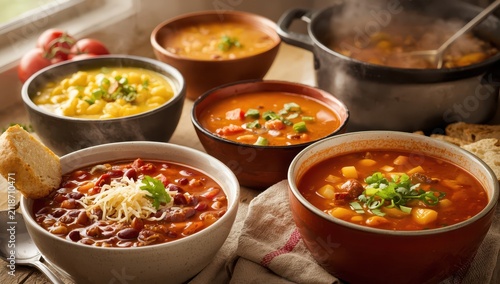 Soup visuals for the culinary sector.