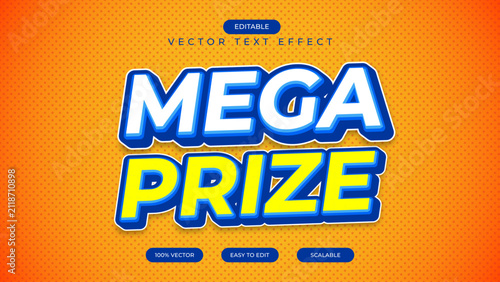 Mega sale prize 3d editable text effect