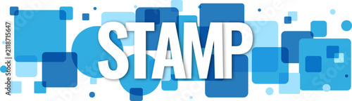 Bold Start concept text over a vibrant mosaic of blue squares and floating geometric shapes