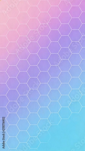 colorful hexagon pattern gradient background