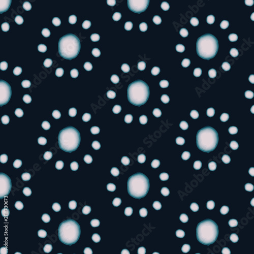 Bild auf Leinwand Blue Tie Dye Vector