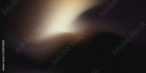 Abstract dark blurred background with soft glowing light, defocused gradient texture, moody black backdrop, mysterious low light atmosphere, artistic blurry illumination for modern design, wallpaper