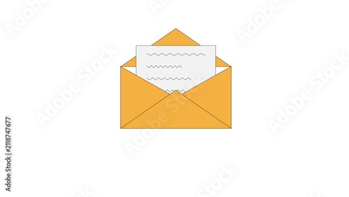Email communication icon representing electronic mail correspondence.