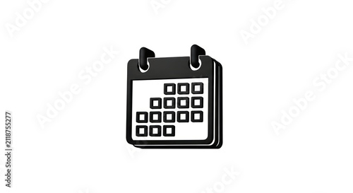 Simple calendar icon for organization.