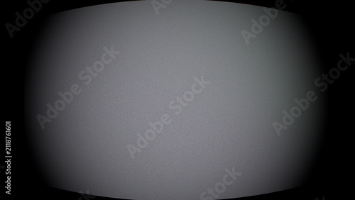 Vintage CRT television screen display texture, retro TV noise distortion effect with curved black border mockup
