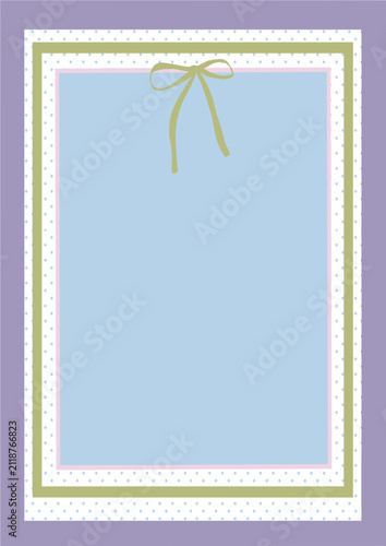 GOLD RIBBON FRAME DESIGN TEMPLATE